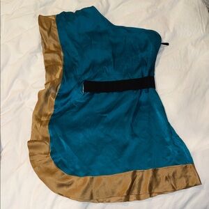 Bebe one shoulder dress with belt- Small